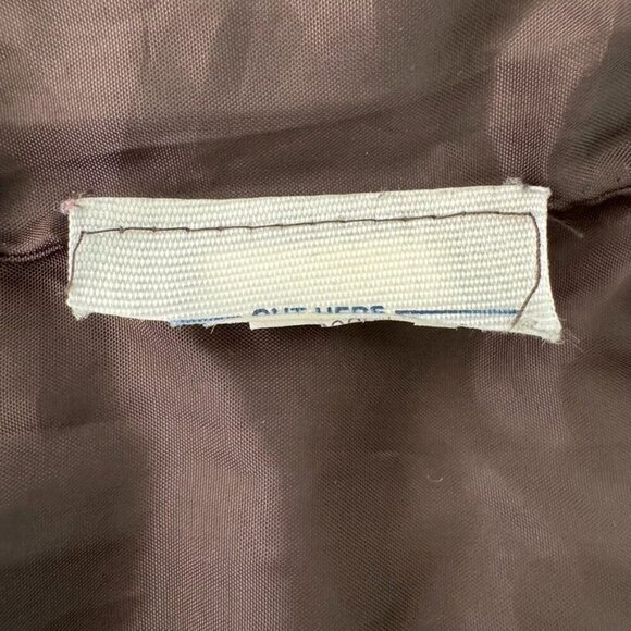 Y2K Gap Chocolate Brown Snap Front  Short Boxy Down Puffer Jacket Size Medium - Picture 11 of 11